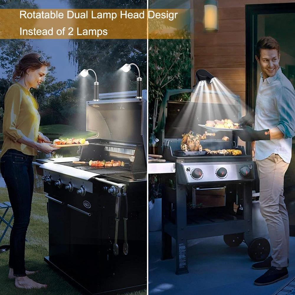 LED Portable BBQ Grill Light Lights Lamp with Handle Mount Clip by Bowlift