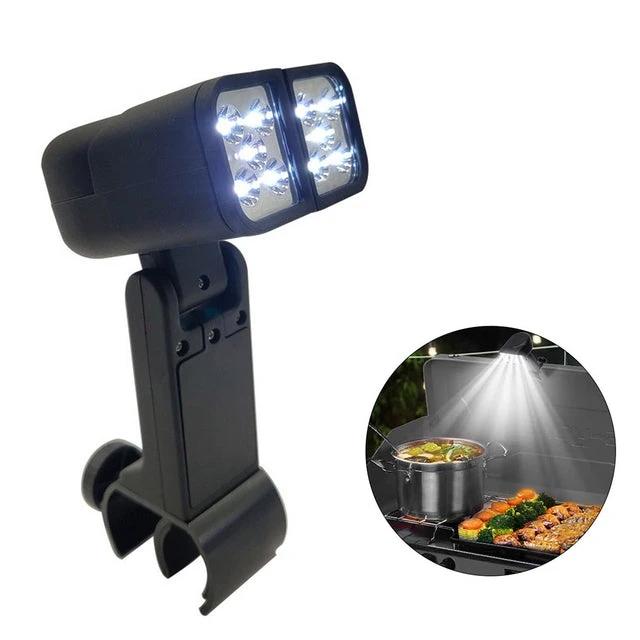 LED Portable BBQ Grill Light Lights Lamp with Handle Mount Clip by Bowlift