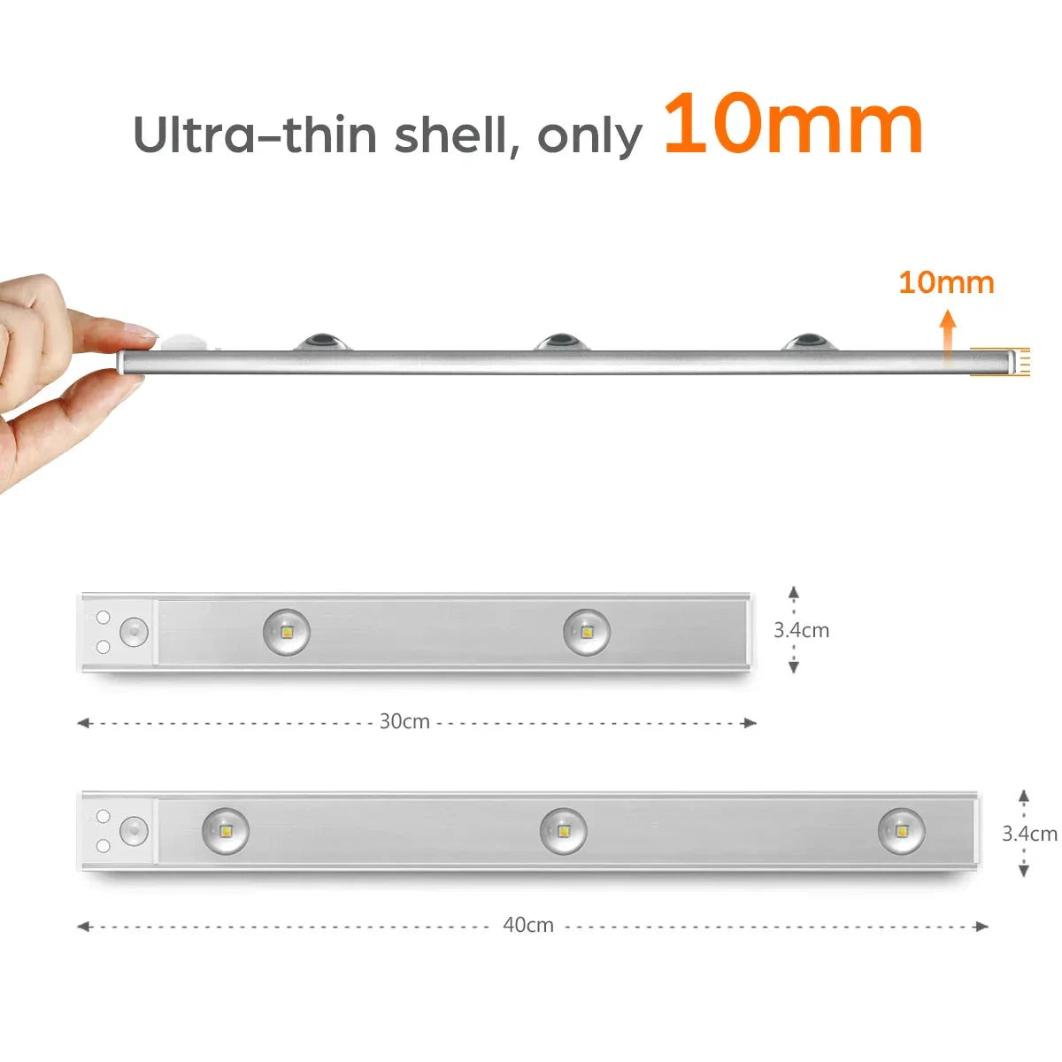 LED Under Cabinet Spot Light Rechargeable Magnet Night Light by Bowlift