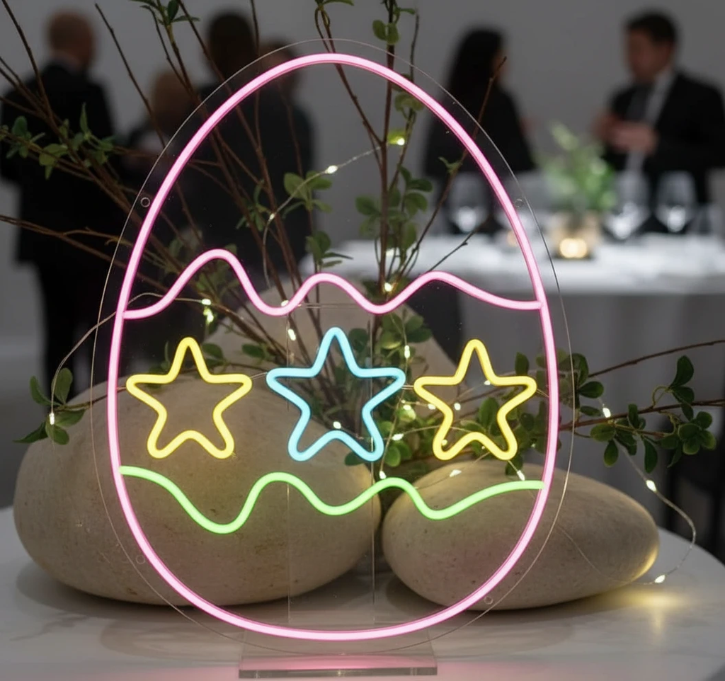 Colorful Easter Led Neon Sign by Neonchics