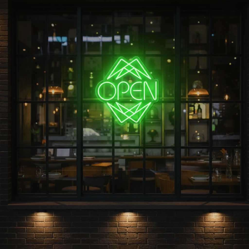 Neon LED Open Sign for Business Shop Decor by Neonchics