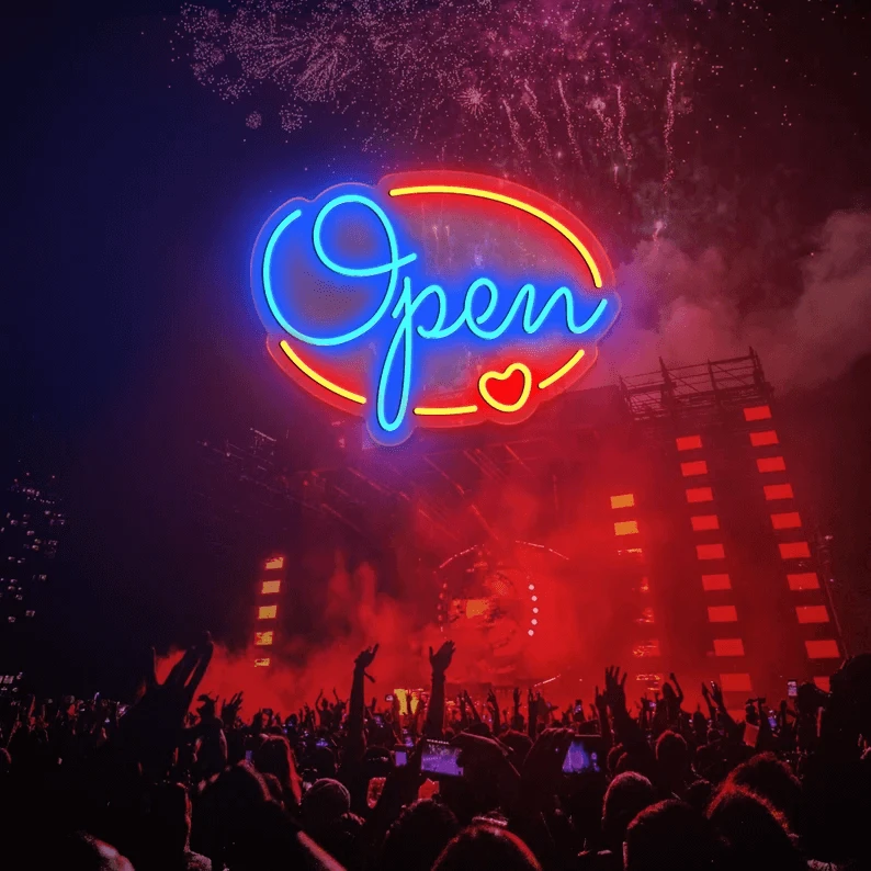 Open Neon Sign for Business Led Neon Sign by Neonchics