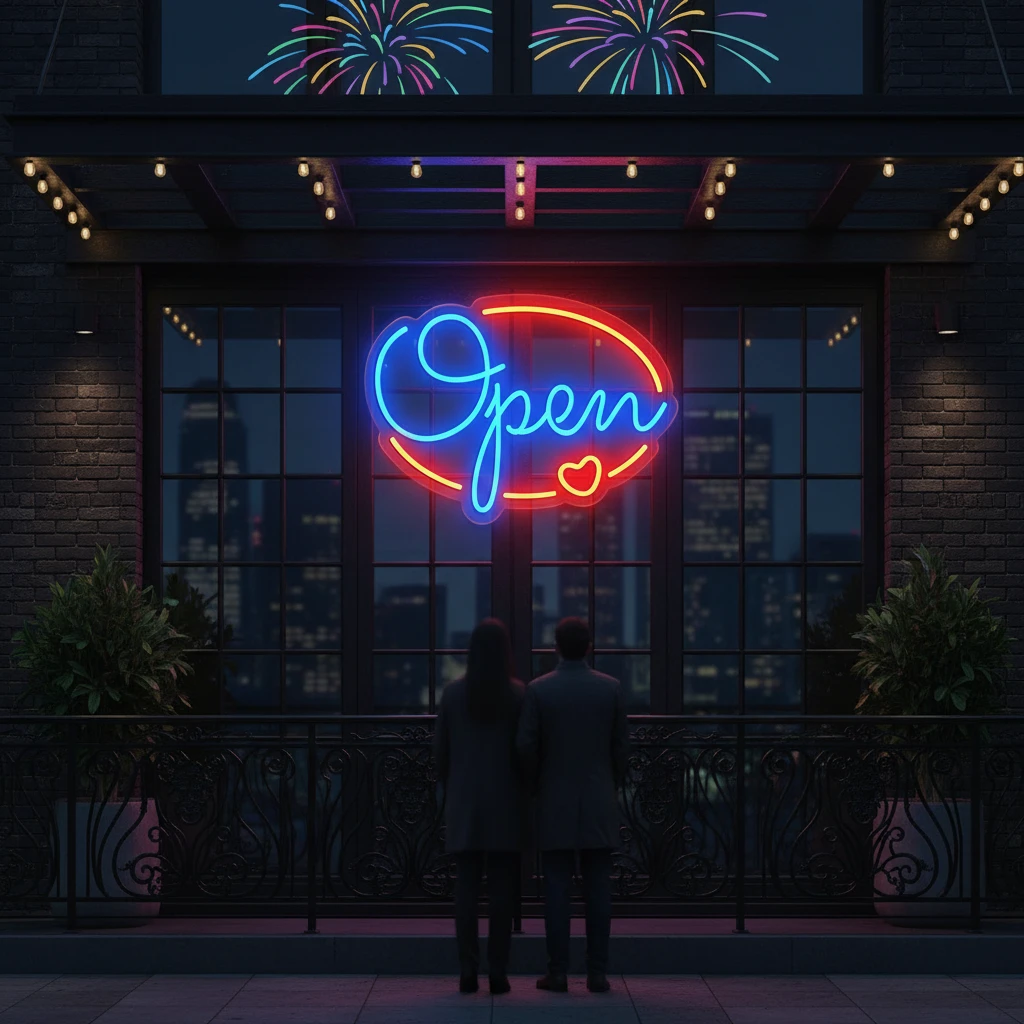 Open Neon Sign for Business Led Neon Sign by Neonchics