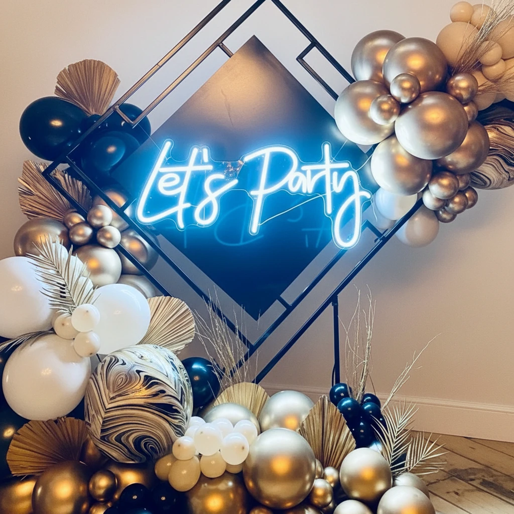 Let's Party Neon Sign Design Party Neon Sign by Neonchics