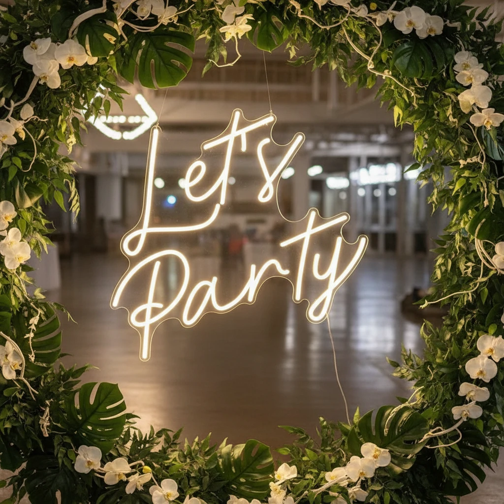 Let's Party Neon Sign Design Party Neon Sign by Neonchics