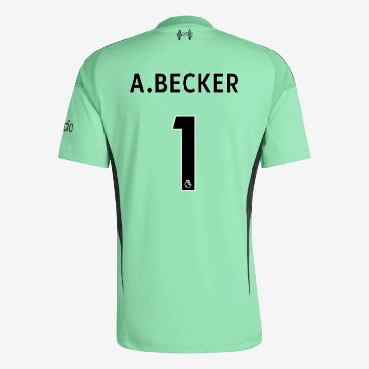 Liverpool 2025-26 A.BECKER 1 Goalkeeper Jersey – Green by Soccer Jersey