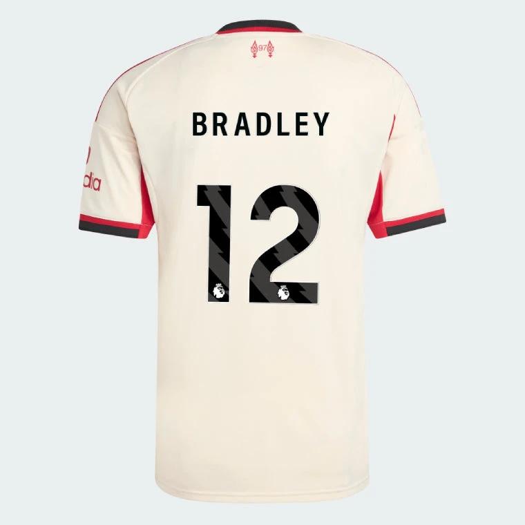 Liverpool 2025-26 BRADLEY 12 Away Jersey – Cream by Soccer Jersey