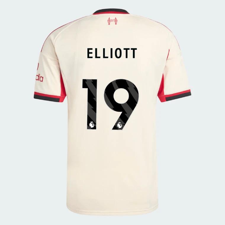 Liverpool 2025-26 ELLIOTT 19 Away Jersey – Cream by Soccer Jersey
