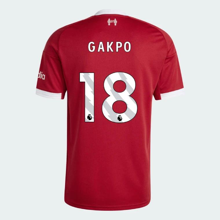 Liverpool 2025-26 GAKPO 18 Home Jersey – Red by Soccer Jersey