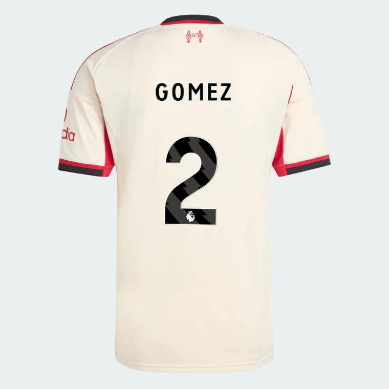Liverpool 2025-26 GOMEZ 2 Away Jersey – Cream by Soccer Jersey