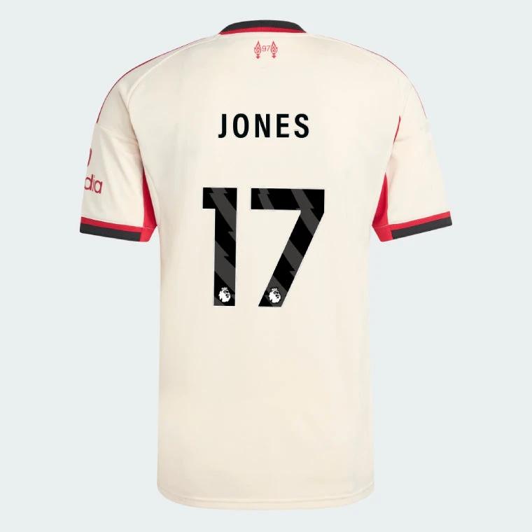 Liverpool 2025-26 JONES 17 Away Jersey – Cream by Soccer Jersey