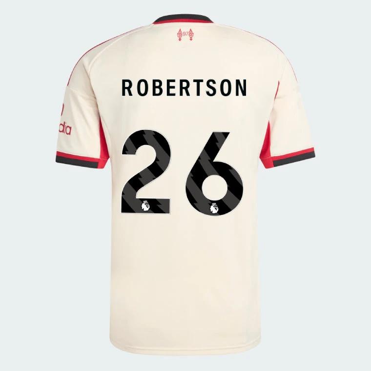 Liverpool 2025-26 ROBERTSON 26 Away Jersey – Cream by Soccer Jersey