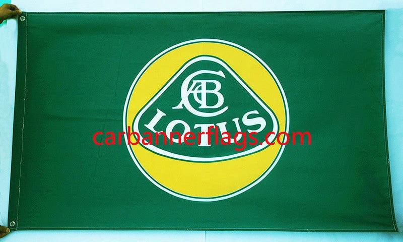Lotus Flag-3x5ft Checkered Lotus Banner-100% polyester-Green Checkered by flagsshop