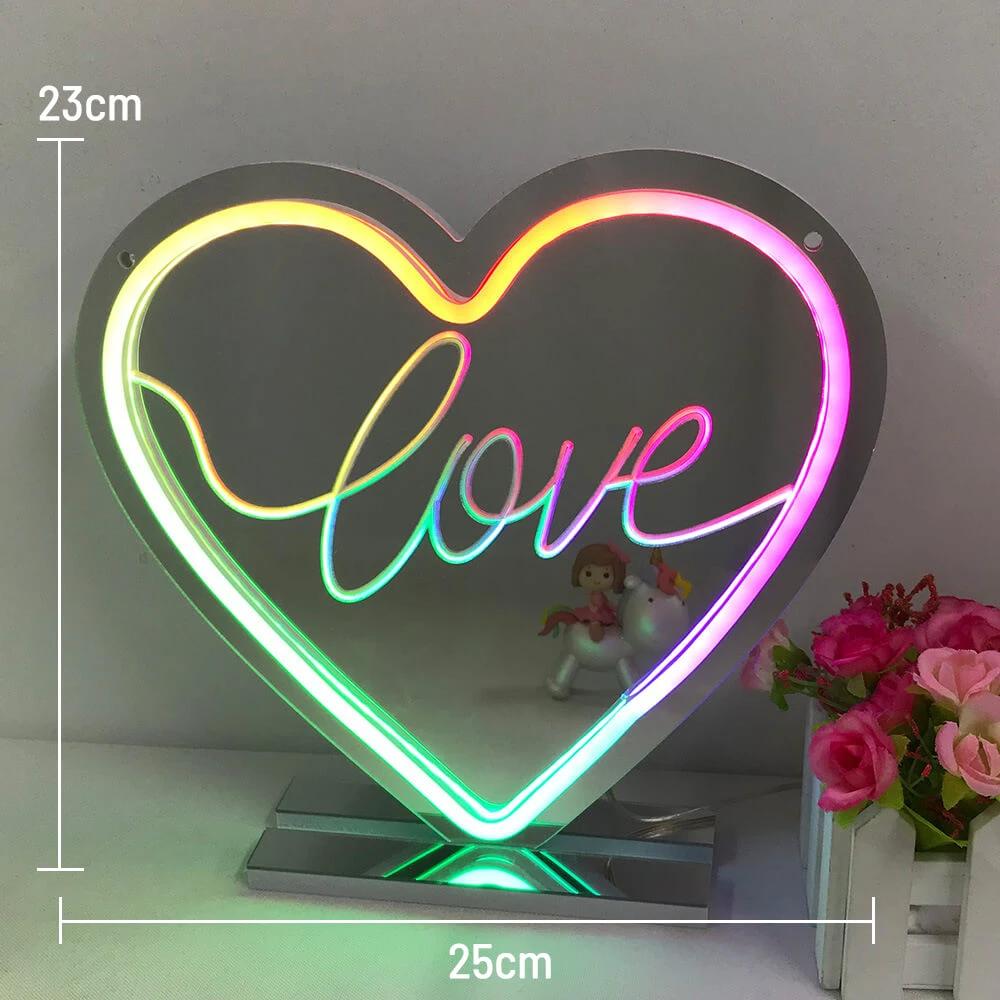 Mirror Neon Sign for Home&Shop Decor by Neonchics