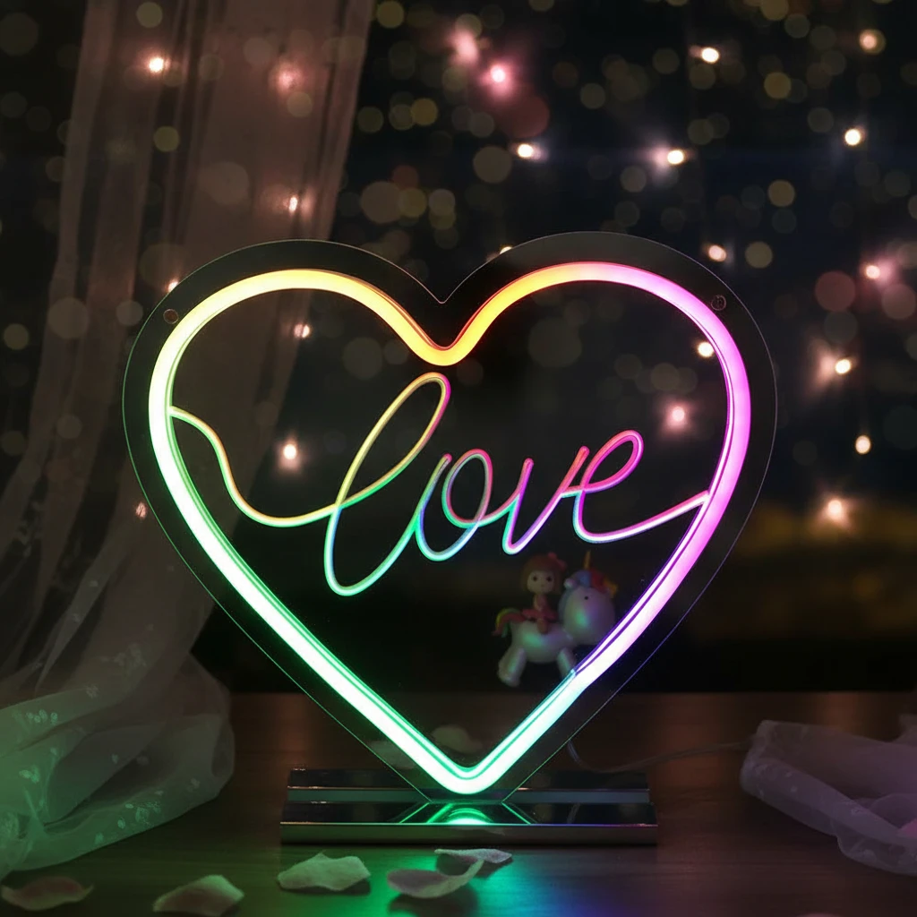 Mirror Neon Sign for Home&Shop Decor by Neonchics