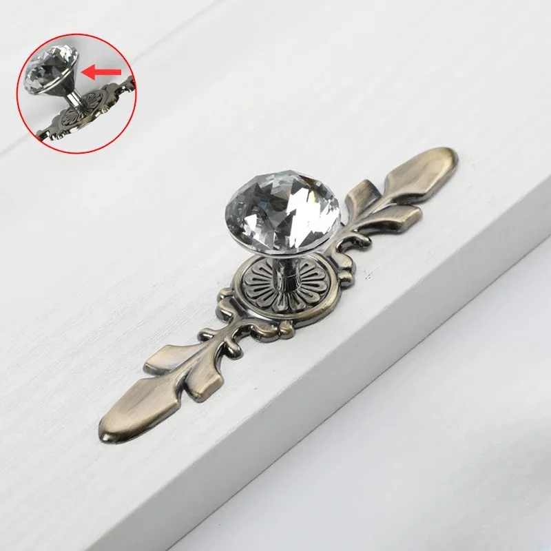 Luxury Diamond Crystal Cabinet Knobs and Handles Elegant Drawer Pulls by Bowlift