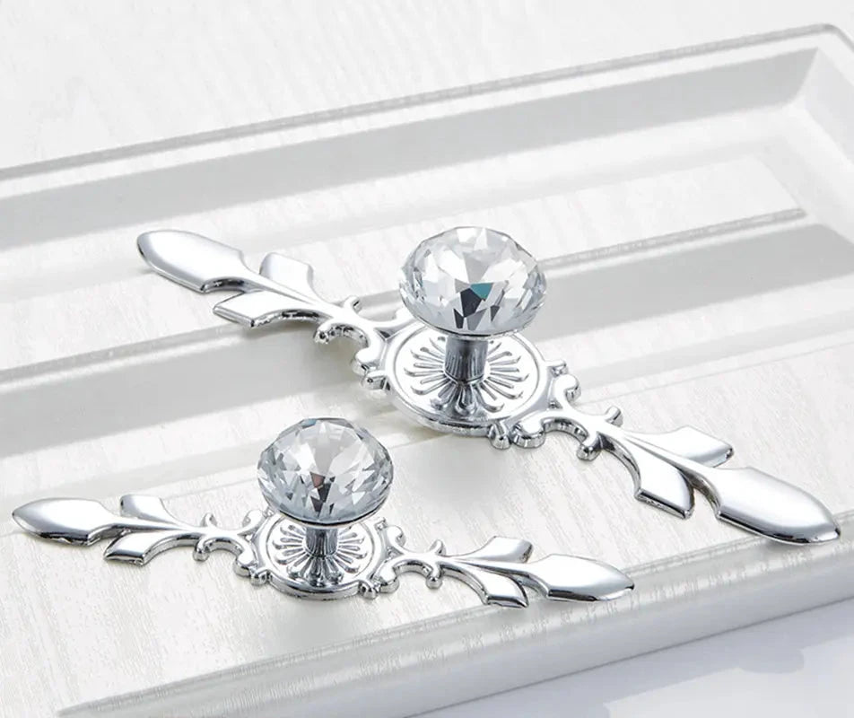 Luxury Diamond Crystal Cabinet Knobs and Handles Elegant Drawer Pulls by Bowlift