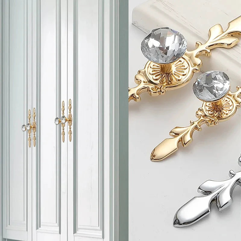Luxury Diamond Crystal Cabinet Knobs and Handles Elegant Drawer Pulls by Bowlift
