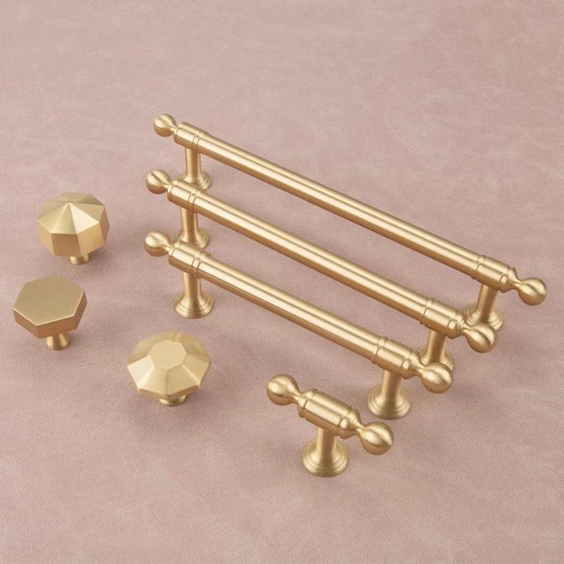 Luxury Solid Brass Kitchen Cabinet Drawer Handle Furniture Hardware by Bowlift