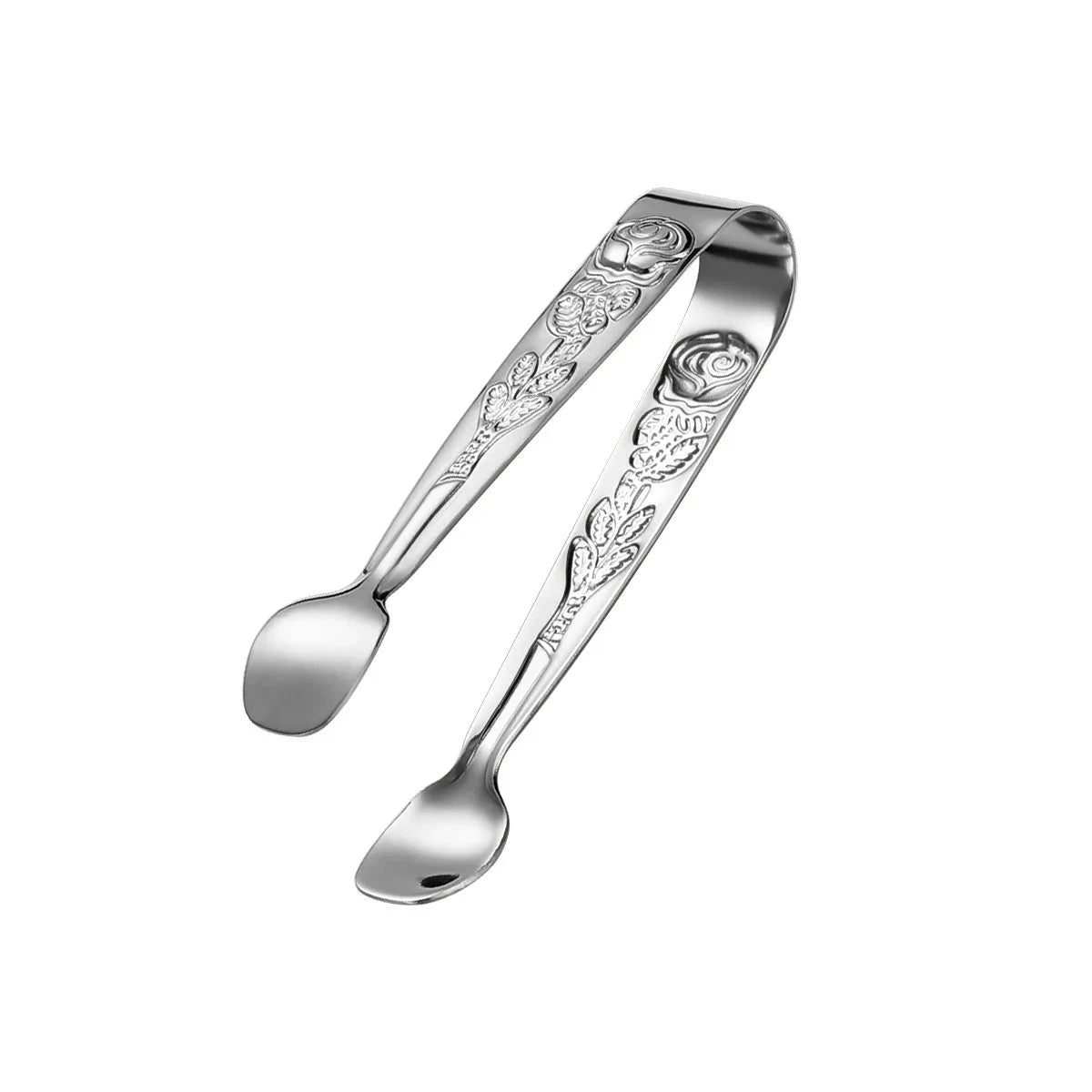 Luxury Stainless Steel Ice Cube Clip Small Sugar Fruit Kitchen Tong by Bowlift