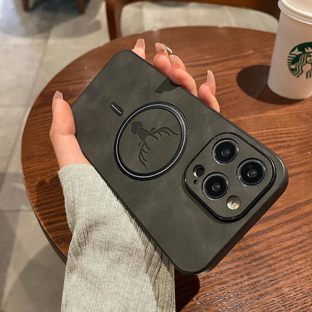 Leather Magnetic Protective Phone Case by BowLift