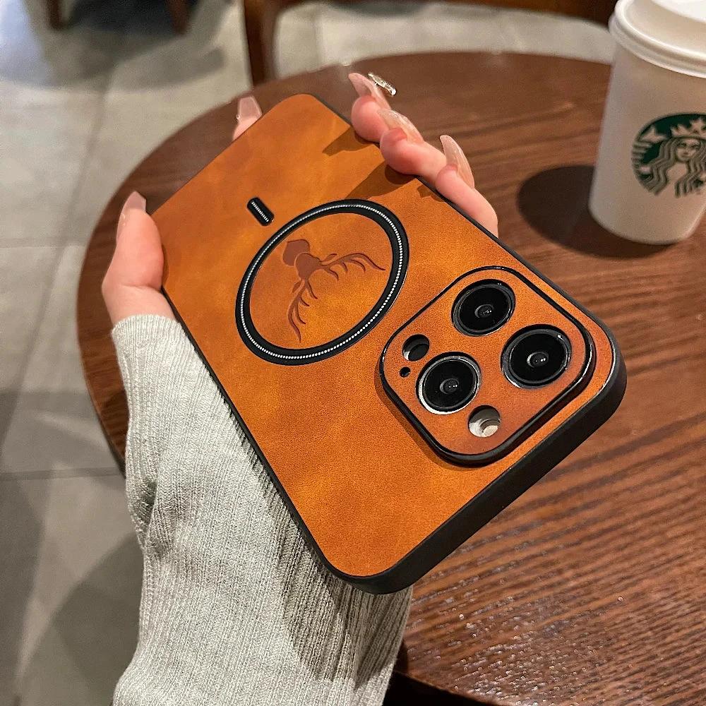 Leather Magnetic Protective Phone Case by BowLift