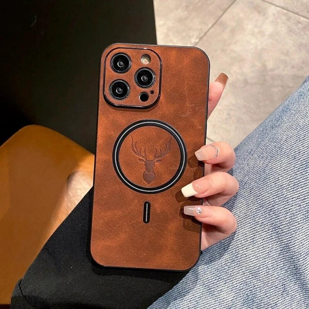 Leather Magnetic Protective Phone Case by BowLift