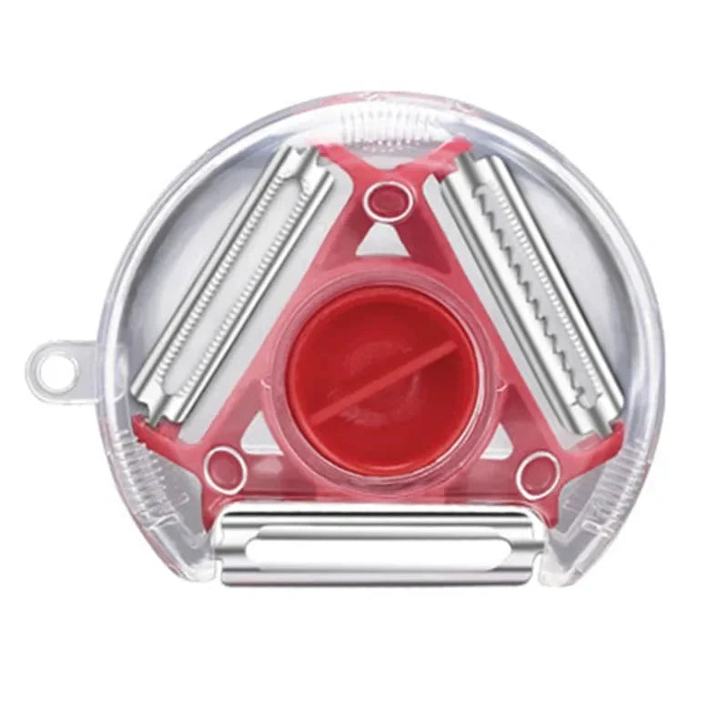Magic Trio Stainless Steel Blade Peeler Slicer Shredder Julienne Cutter by Bowlift