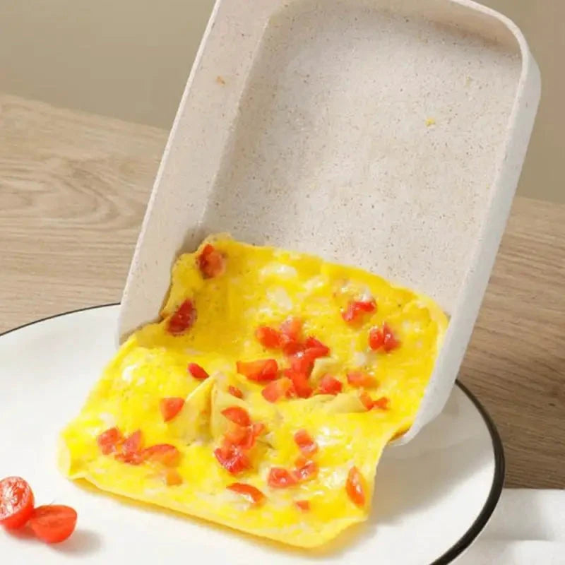 Maifan Stone Non stick Square Fry Egg Pan Gas Stove Cookware by Bowlift