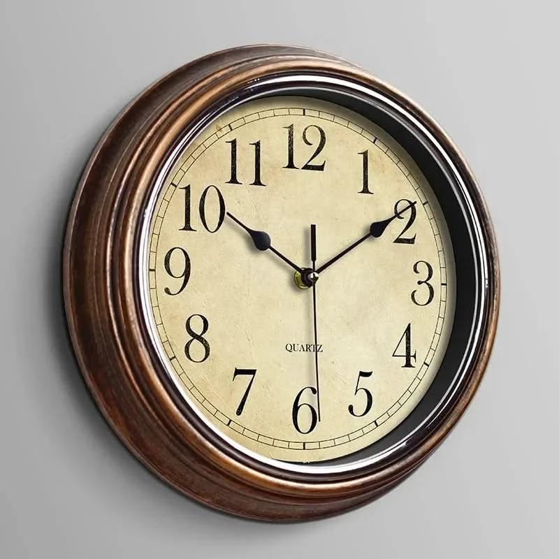 Classic Silent Wall Clock for Home or Office by BowLift