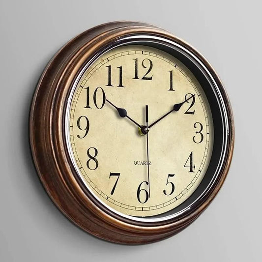 Classic Silent Wall Clock for Home or Office by BowLift