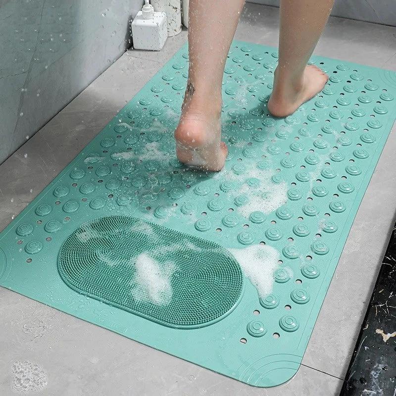 SafeGrip Shower Mat | Non-Slip with Foot Scrubber by Casa & Beyond