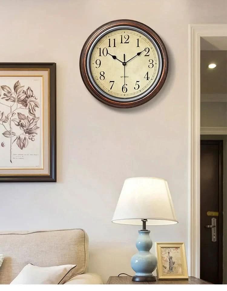 Classic Silent Wall Clock for Home or Office by BowLift
