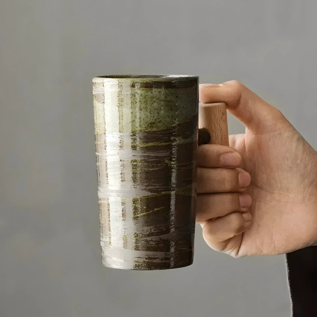 Japanese-inspired earth-colored mug with a handcrafted look Bowlift by Bowlift
