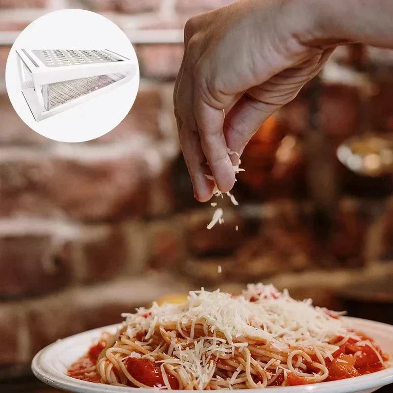 Manual Multi-Function Stainless Steel Grater with Double-Sided Blade by Bowlift