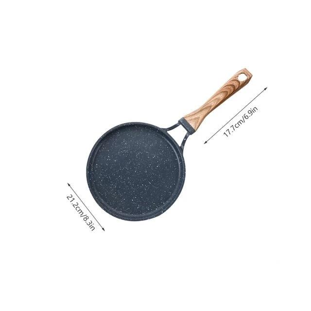 Medical Stone Frying Pan Non-stick Cast Iron Pancake Pan Omelet Pot by Bowlift