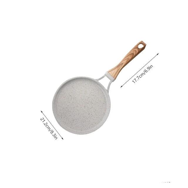 Medical Stone Frying Pan Non-stick Cast Iron Pancake Pan Omelet Pot by Bowlift