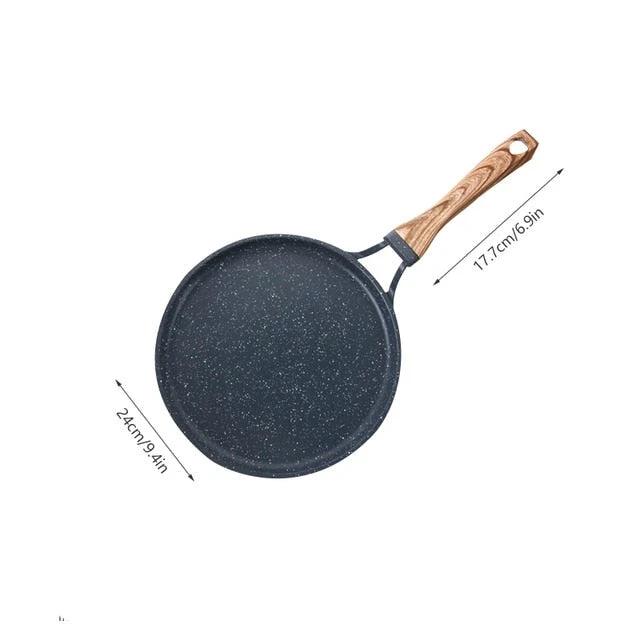 Medical Stone Frying Pan Non-stick Cast Iron Pancake Pan Omelet Pot by Bowlift