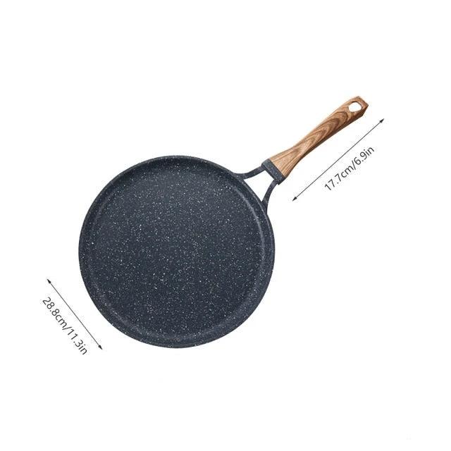 Medical Stone Frying Pan Non-stick Cast Iron Pancake Pan Omelet Pot by Bowlift
