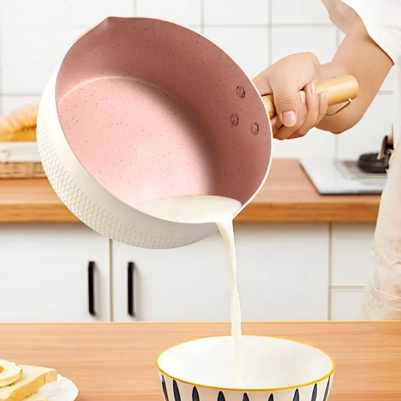 Medical Stone Saucepan With Lid Kitchen Nonstick Pan Pots Cookware by Bowlift