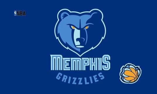 NBA Memphis Grizzlies Flag 3x5 FT 150X90CM 100D Polyester banners by flagsshop