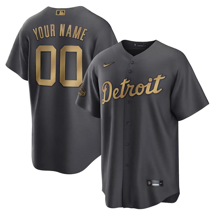 Detroit Tigers 2022 All Star Custom Jersey - All Stitched by Detroit Tigers