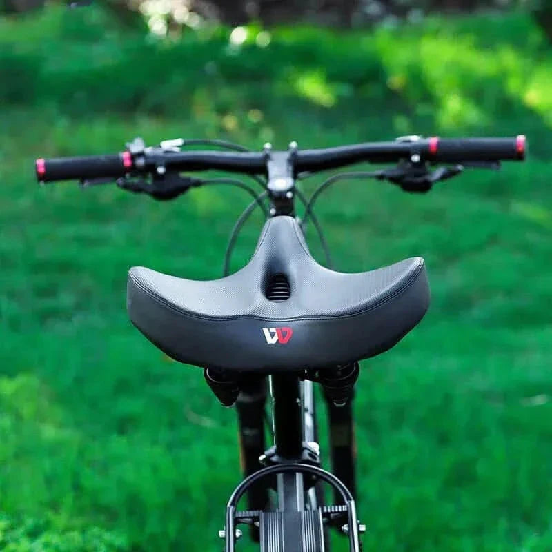 Men’s Wide Bicycle Saddle Ergonomic Shock Absorbing Seat by BowLift