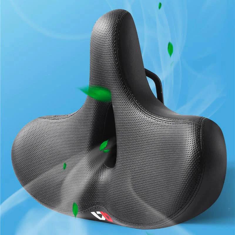 Men’s Wide Bicycle Saddle Ergonomic Shock Absorbing Seat by BowLift