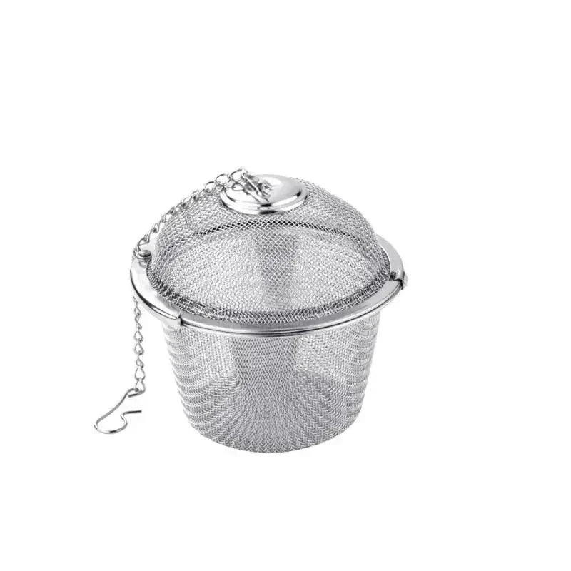 Mesh Infuser with Locking Chain Stainless Steel Tea Spice Strainer Ball by Bowlift