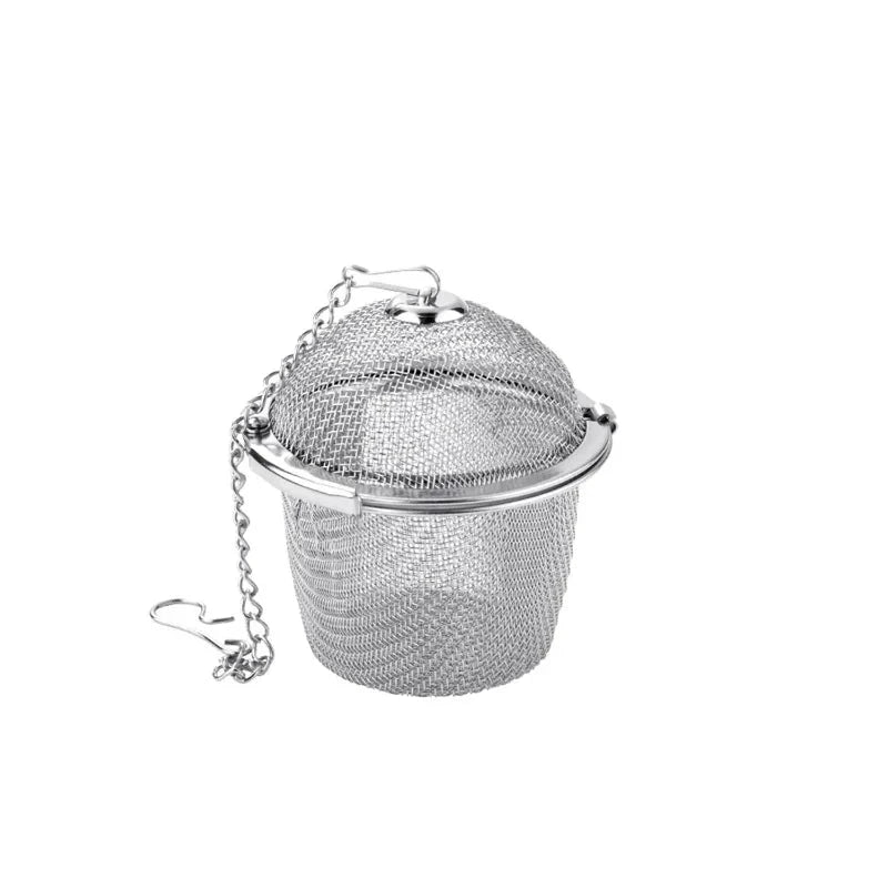 Mesh Infuser with Locking Chain Stainless Steel Tea Spice Strainer Ball by Bowlift