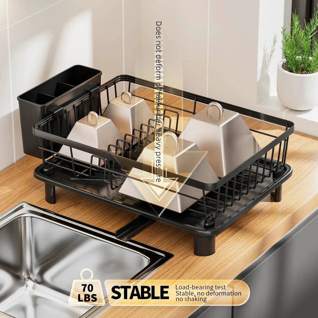 Metal Dish Drying Rack Multifunctional Space Saving Dish Storage by Bowlift