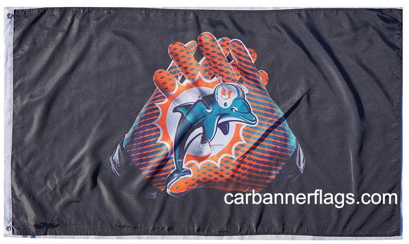 Miami Dolphins Flag-3x5FT NFL Banner-100% polyester-super bowl by flagsshop