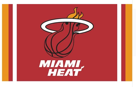 Miami Heat Flag-3x5FT Banner-100% polyester by flagsshop