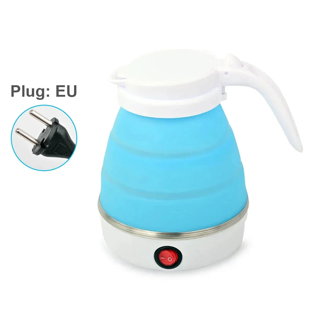 Mini Foldable Electric Kettle Travel Water Boiler Silicone Compression by Bowlift